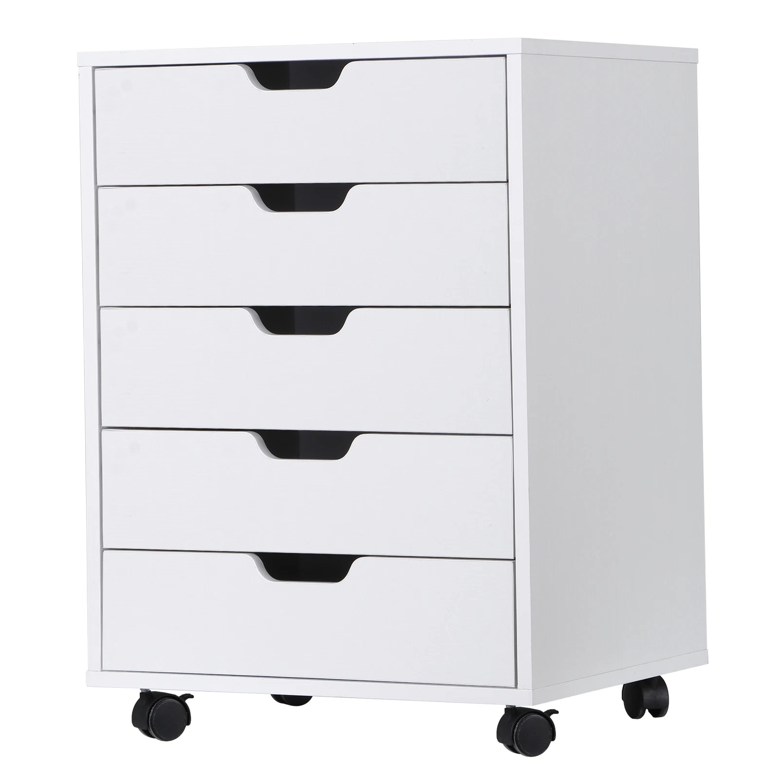Office Drawer Organizer - 5 Çekmeceli Şifonyer Modern Ahşap Çekmeceli