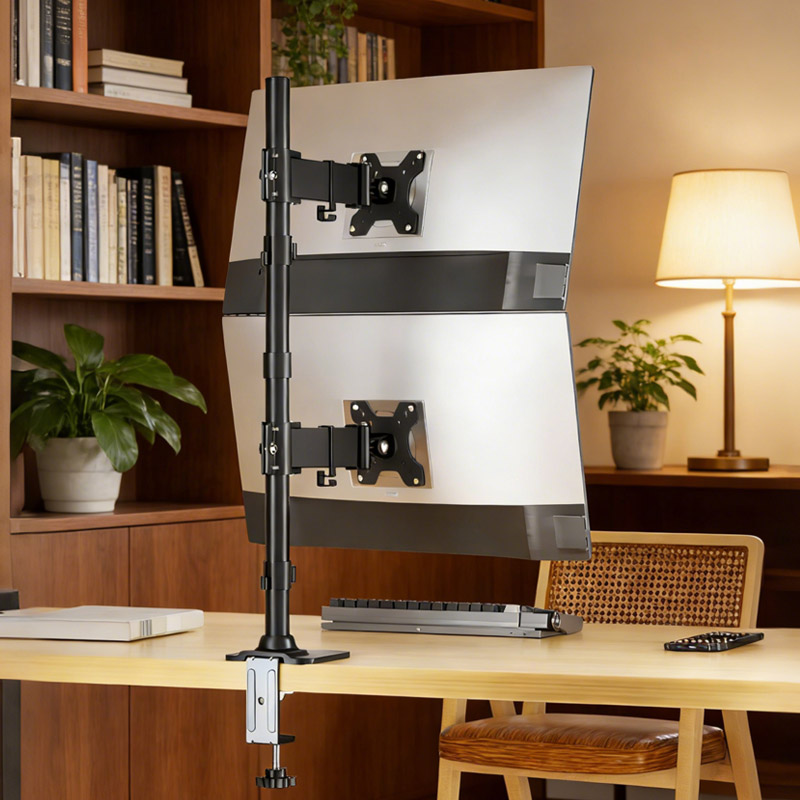 Monitor Arm Dual - Dikey Çift Ekran Monitör Montaj Kolu