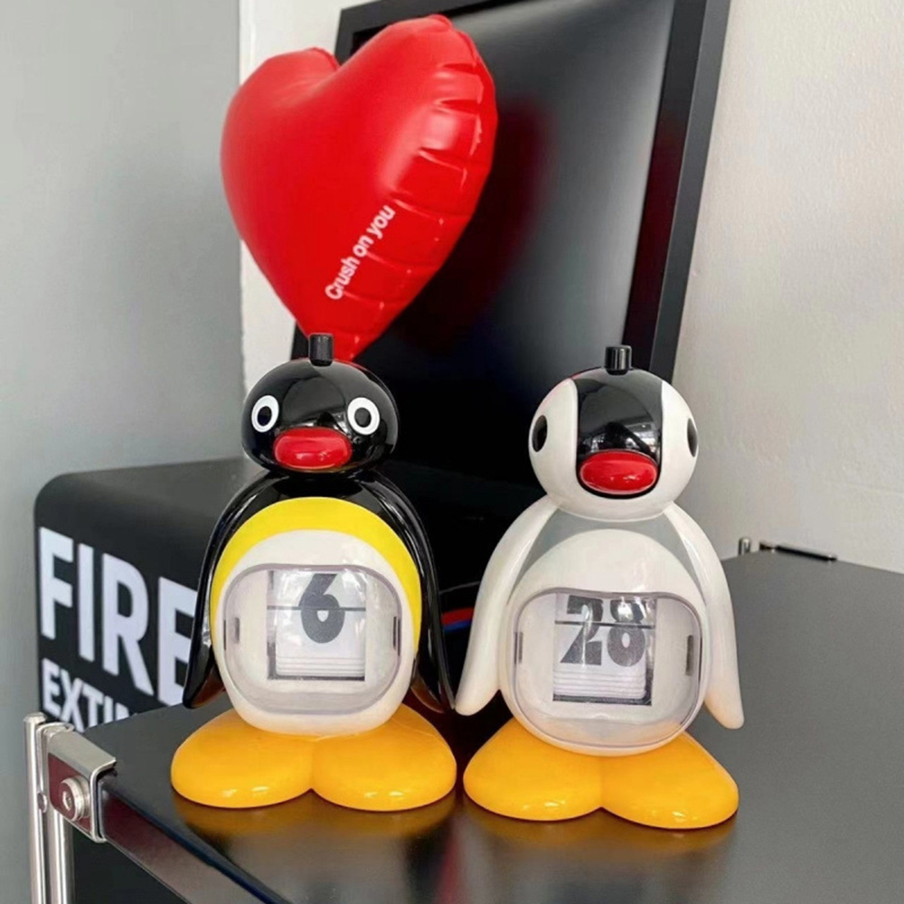 Home Office Gadgets - Penguen Masaüstü Süsler Takvim Basarak Sürekli