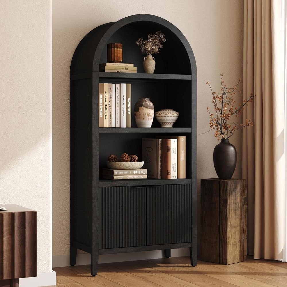 Bookcase Wood Shelf - Yusong 71 inç Uzun Kemerli Kitaplık,