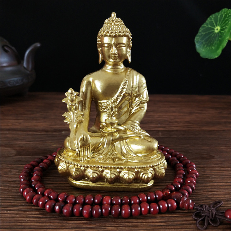 Home Office Feng Shui - Goldn tıp buda heykeli kolye süs