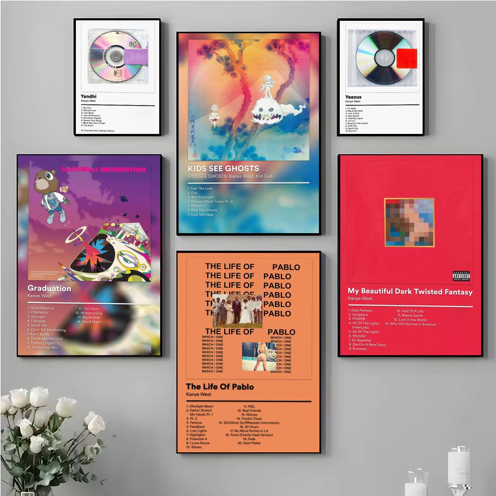 Home Office Icon - Hip Hop İkonu K-Kanye West Poster