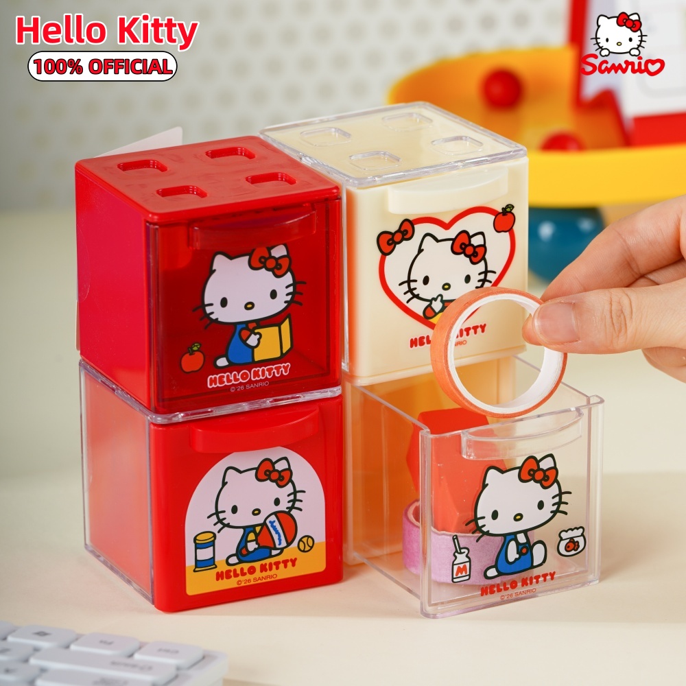 Office Drawer Organizer - Orijinal Hello Kitty Mini Saklama Küpü