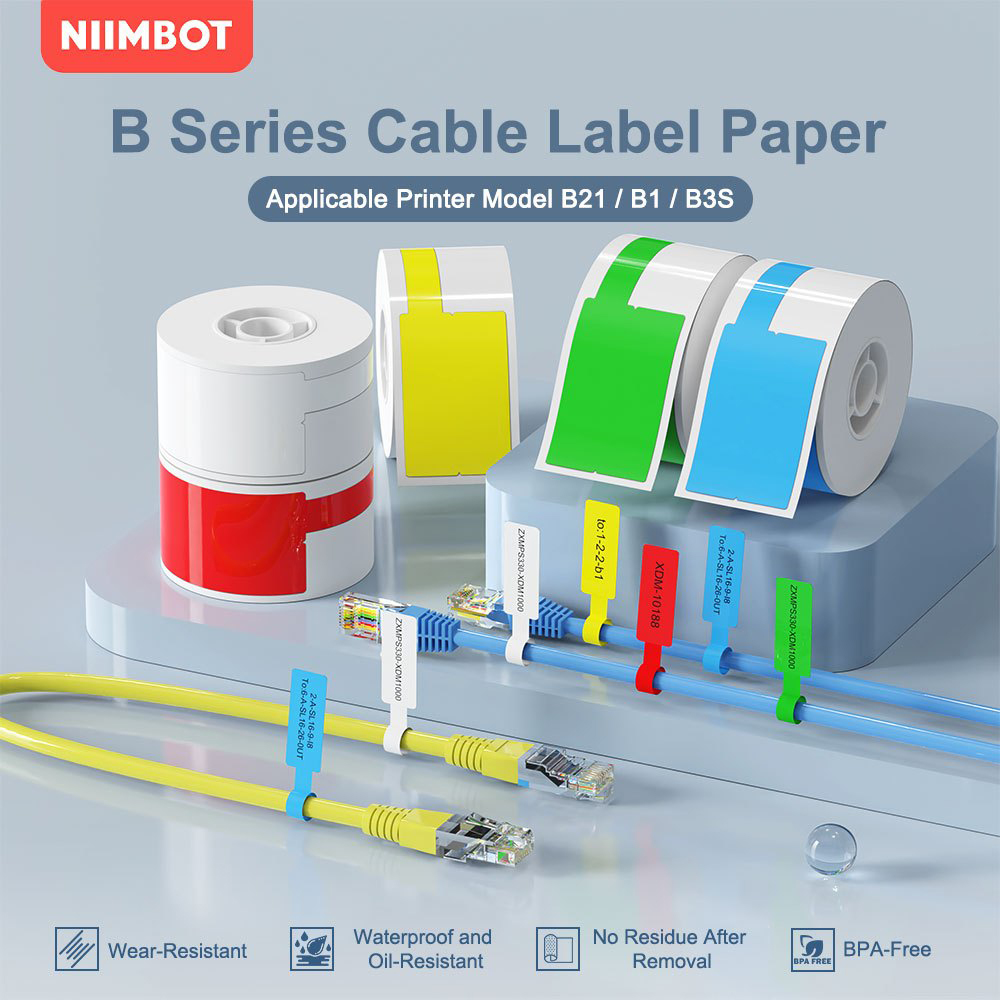 Label Maker Machine - Niimbot Kablo Etiketi Taşınabilir Yazıcı Termal