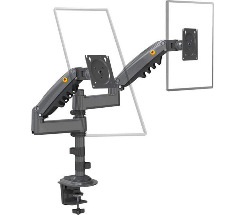 Monitor Arm Dual - NB H180 Çift Monitör Masa Üstü