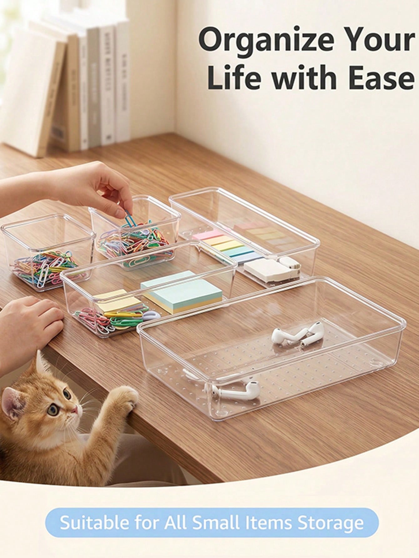 13/25/44 adet Şeffaf Plastik Ç - Office Drawer Organizer incelemesi ve fiyatı