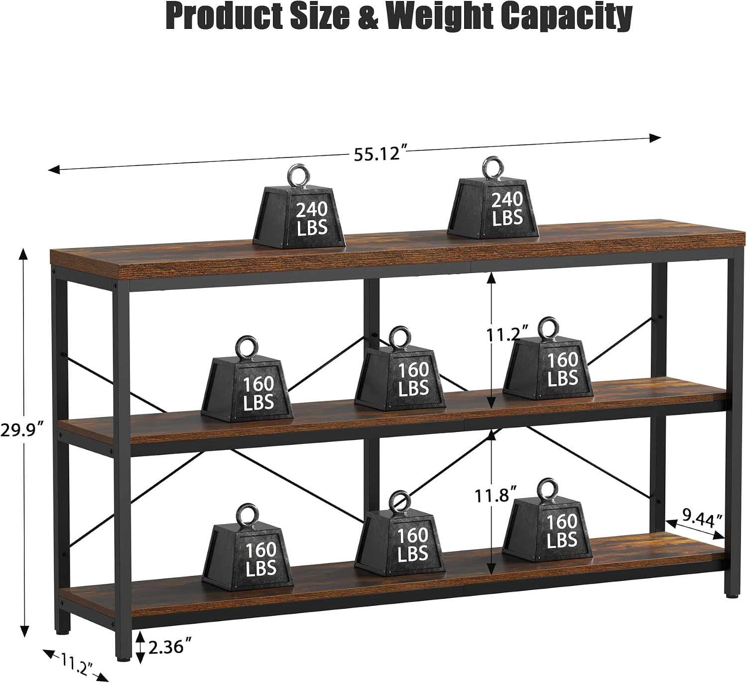 3 Katmanlı Endüstriyel Kitaplı - Bookcase Wood Shelf incelemesi ve fiyatı