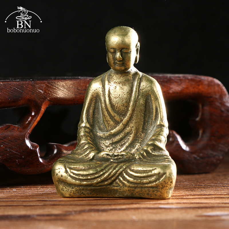 Antik Pirinç Buda Heykeli Mini - Home Office Feng Shui incelemesi ve fiyatı