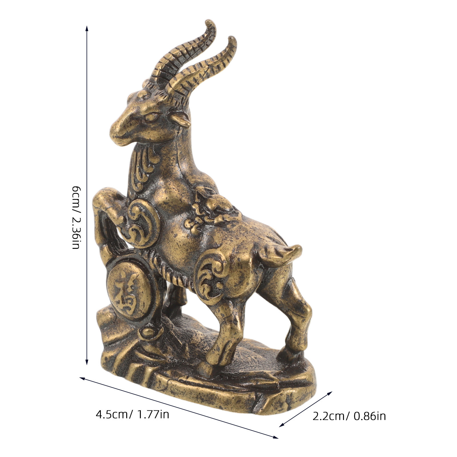 Mini Pirinç Çin Zodyak Keçisi  - Home Office Feng Shui incelemesi ve fiyatı