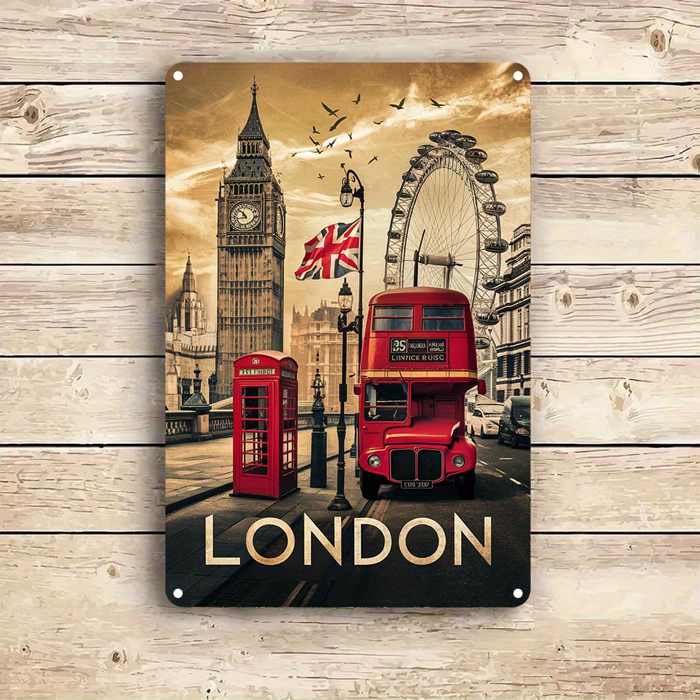 Vintage Londra Alüminyum Duvar - Home Office Icon incelemesi ve fiyatı