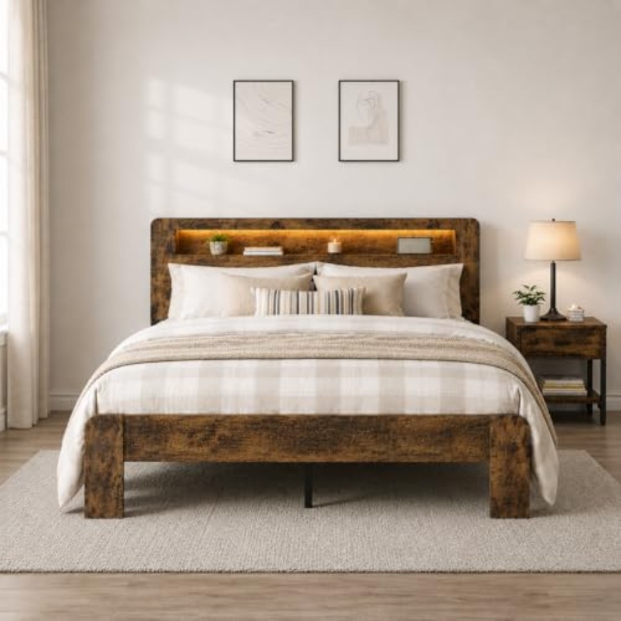 Yatak Odası için Depolama Alan - Bookcase Wood Shelf incelemesi ve fiyatı