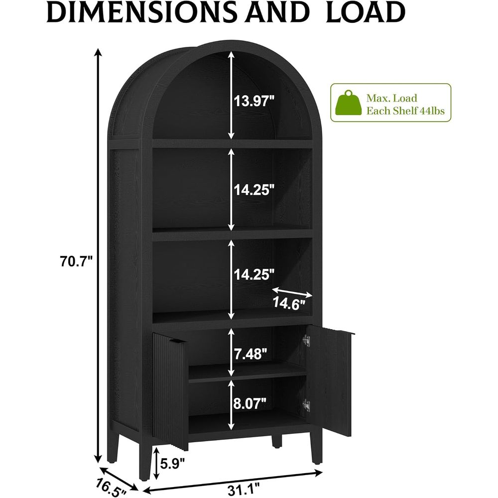 Yusong 71 inç Uzun Kemerli Kit - Bookcase Wood Shelf incelemesi ve fiyatı