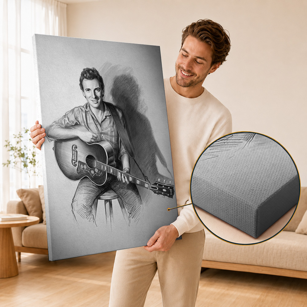 Bruce Springsteen Kanvas Poste - Home Office Icon incelemesi ve fiyatı