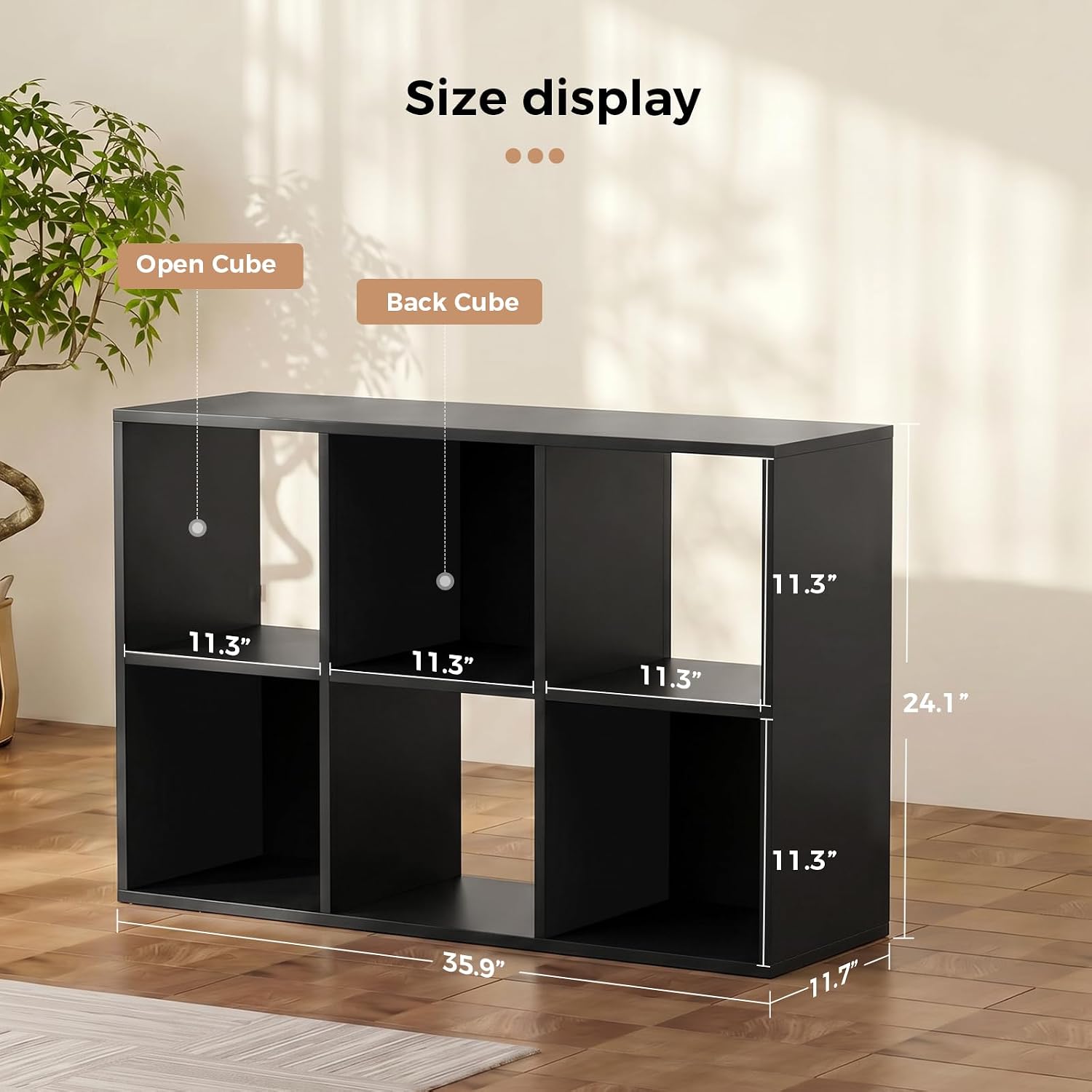 6 Küplü Depolama Düzenleyici,  - Bookcase Wood Shelf incelemesi ve fiyatı