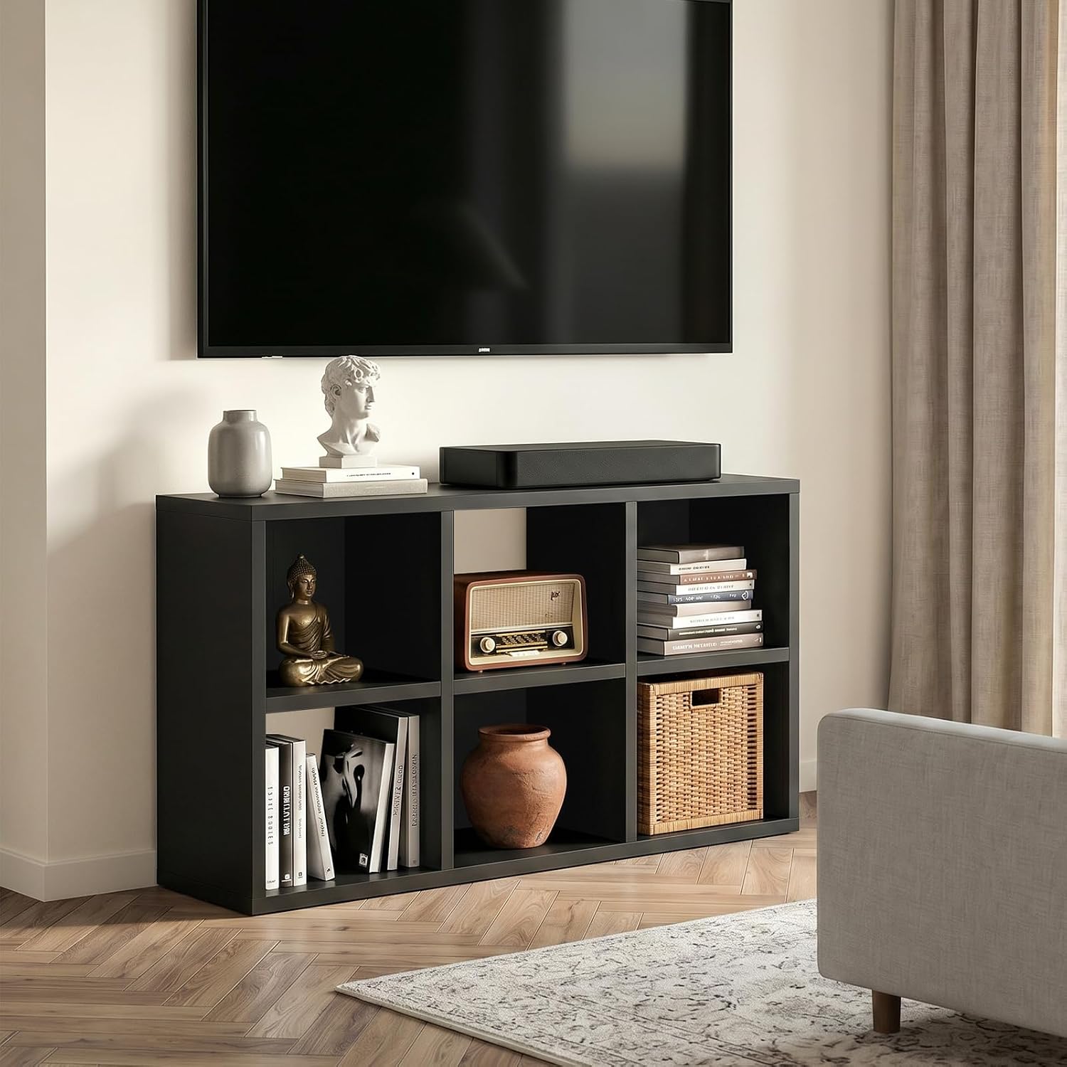 6 Küplü Depolama Düzenleyici,  - Bookcase Wood Shelf incelemesi ve fiyatı