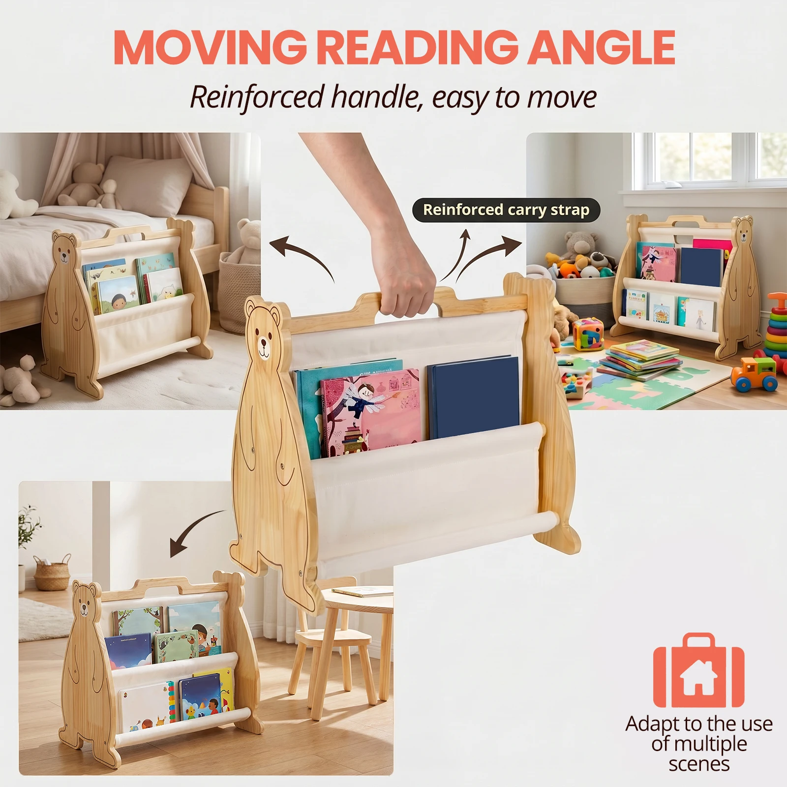 Çocuk Kitaplık Teşhir Ünitesi  - Bookcase Wood Shelf incelemesi ve fiyatı