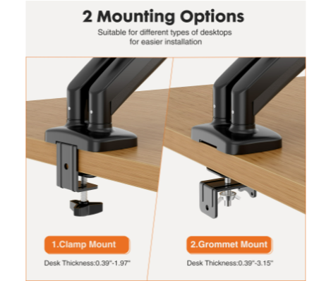 Çift Monitör Standı Kolu, Gaz  - Monitor Arm Dual incelemesi ve fiyatı
