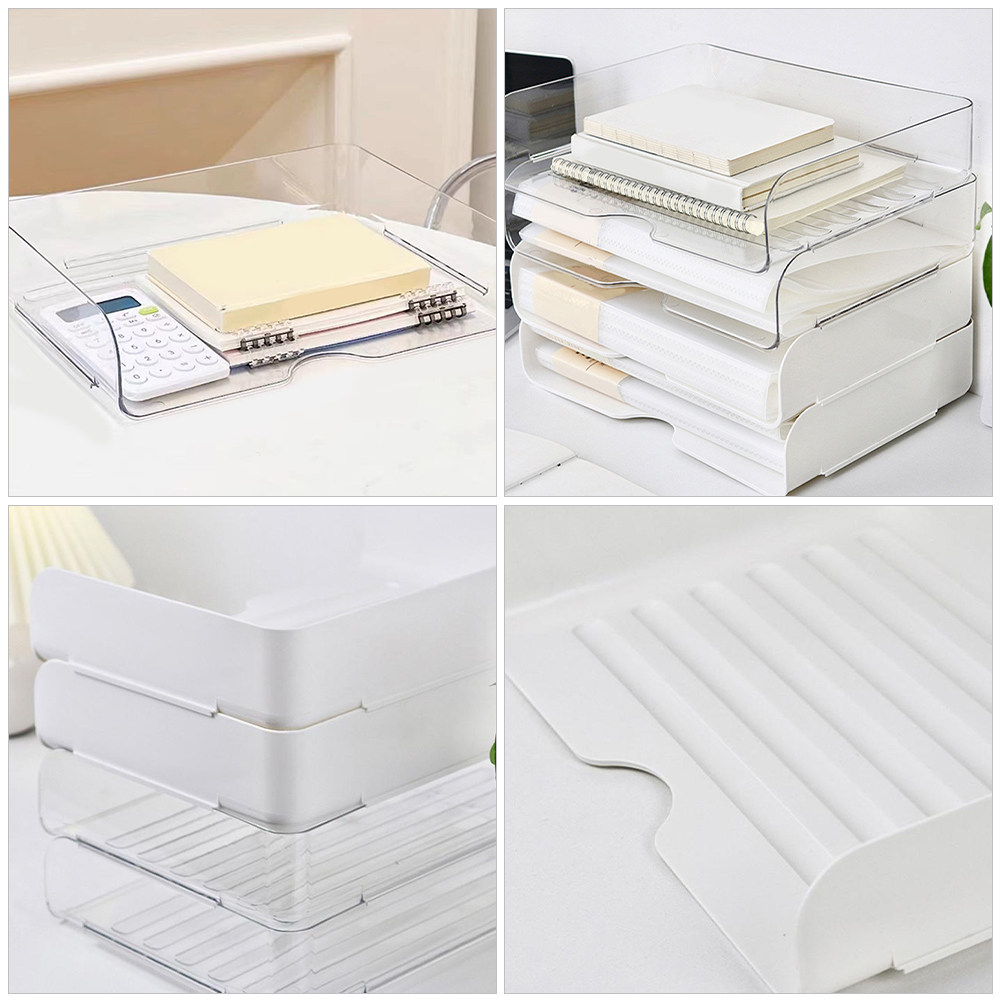 4 Adet Şeffaf İstiflenebilir O - Office Drawer Organizer incelemesi ve fiyatı